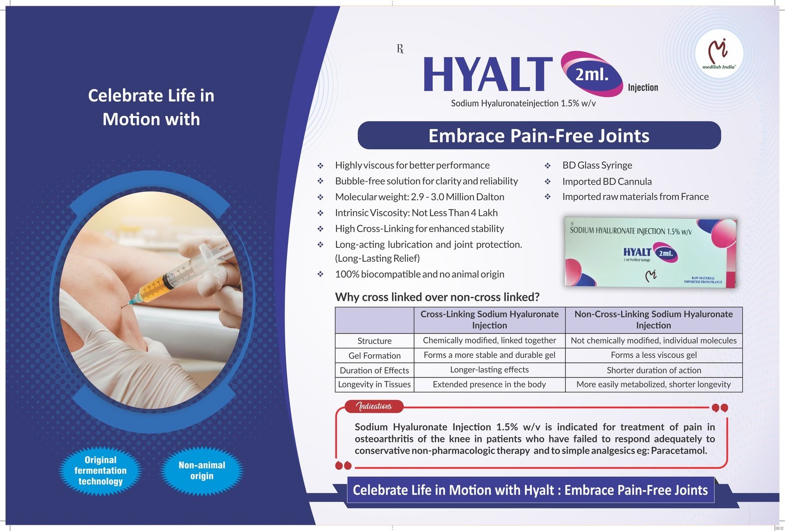Unveiling the Benefits of HYALT: Why Cross-Linked Sodium Hyaluronate Is a Game-Changer for Joint Health