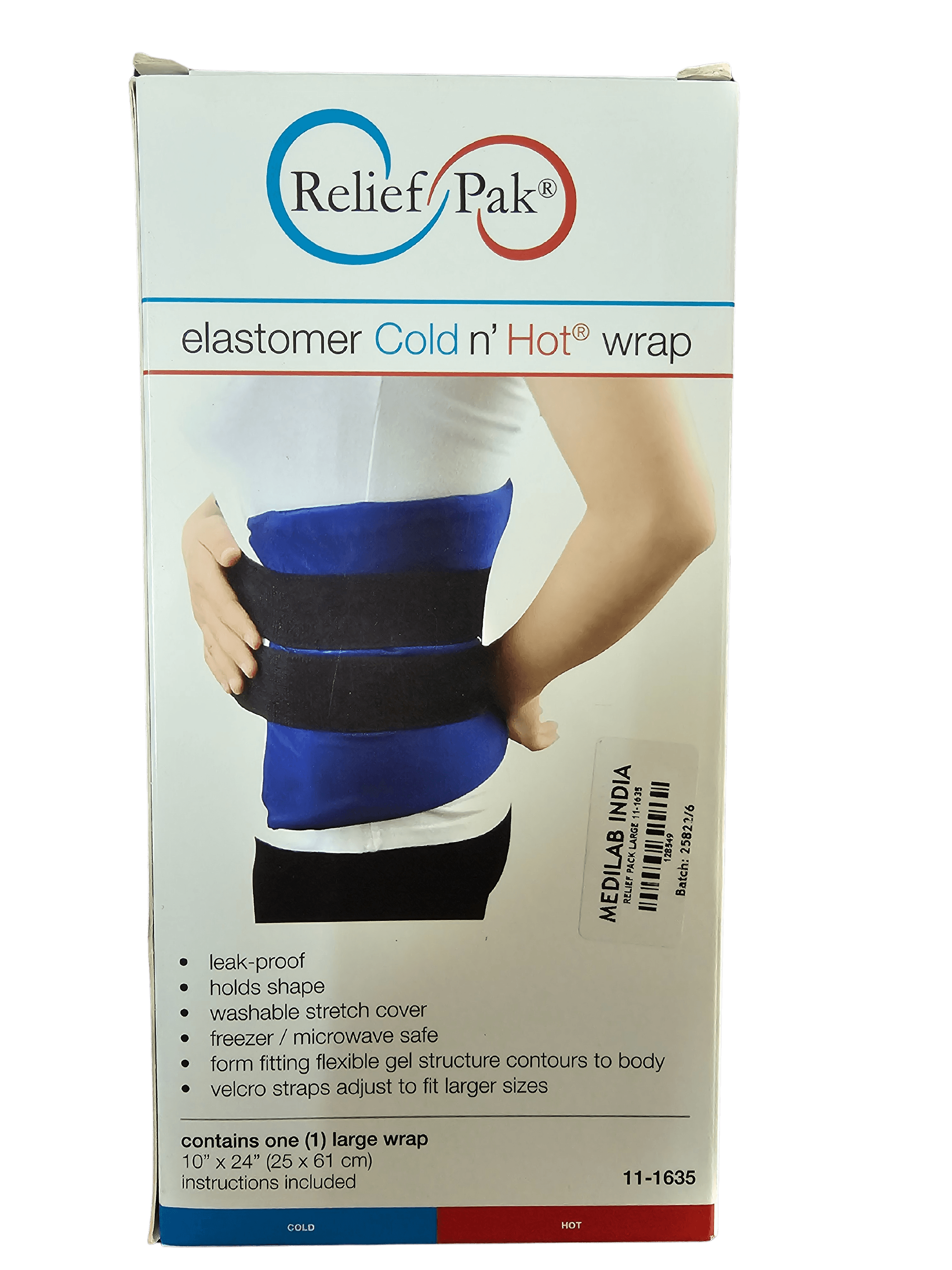 Relief Pak® Elastomer Cold n' Hot® Wrap - Large