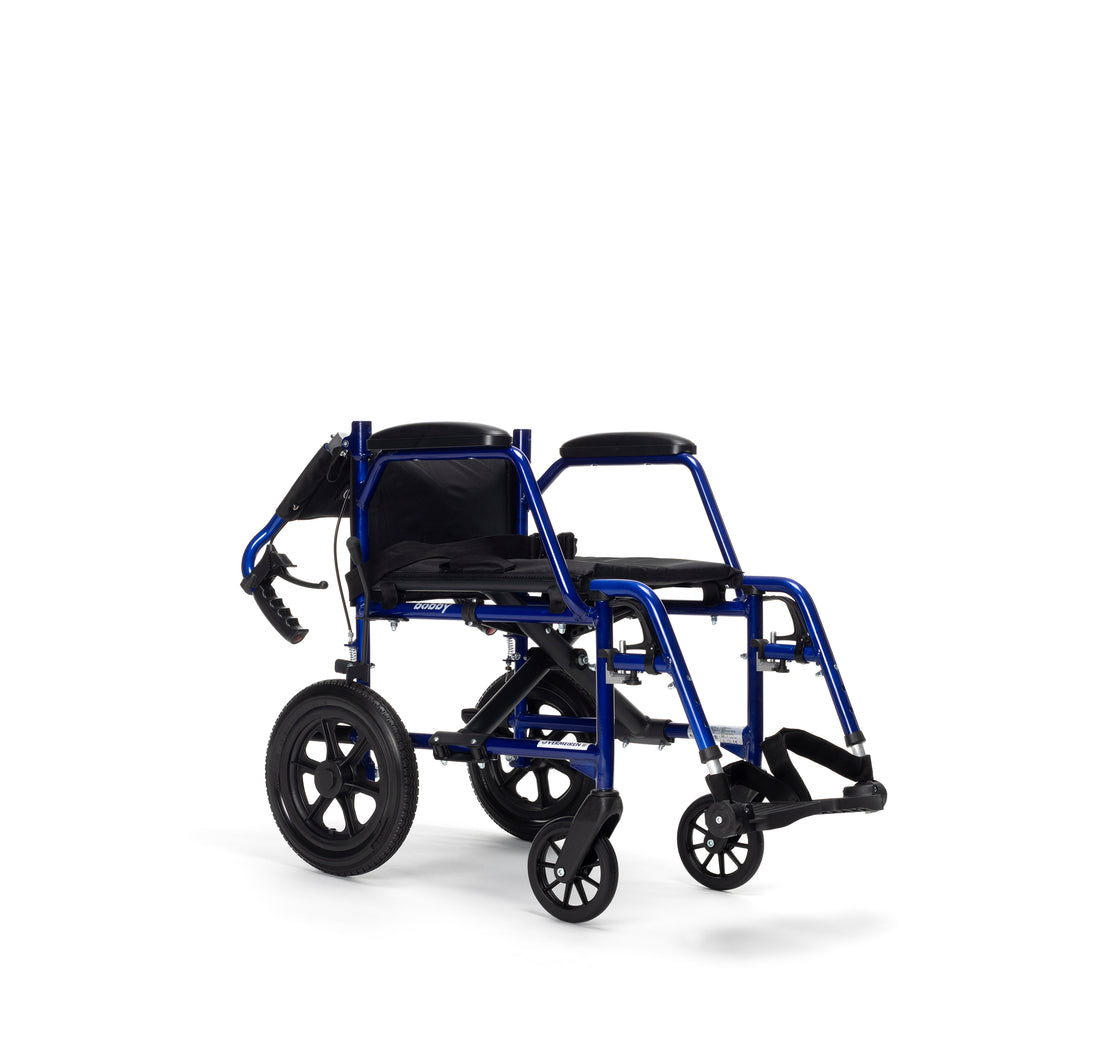 Vermeiren Bobby Transport Wheelchair – Lightweight Foldable Transfer Chair