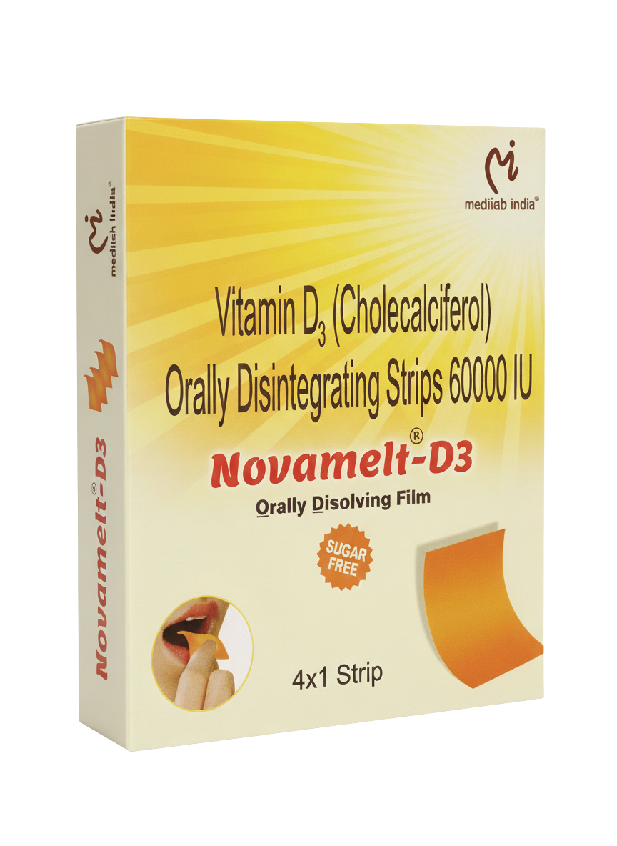 NOVAMELT-D3™ Vitamin D₃ Cholecalciferol Film – 60,000 IU