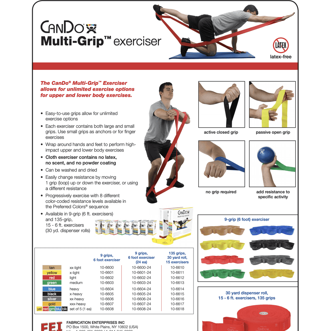 CANDO - MULTIGRIP FOOT EXCERCISER